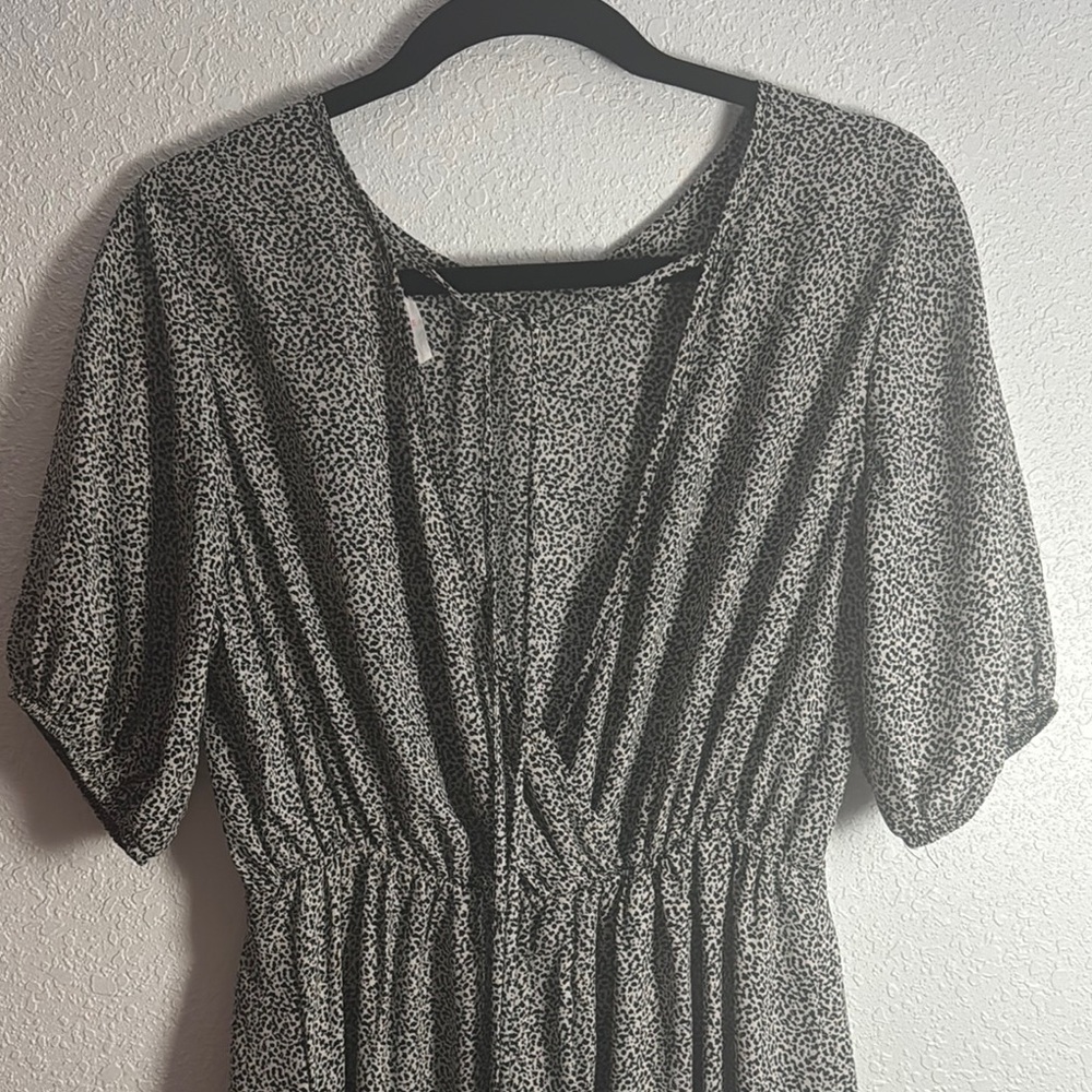 SOLD Sienna Sky Black and White Mini Dress - Picture 4 of 5